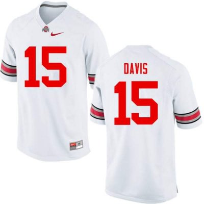 Men's Ohio State Buckeyes #15 Wayne Davis White Nike NCAA College Football Jersey Version NUZ8844SI